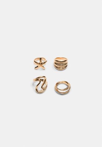 Set de 4 inele cu stele