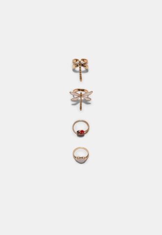 Set de 4 inele Dragonfly