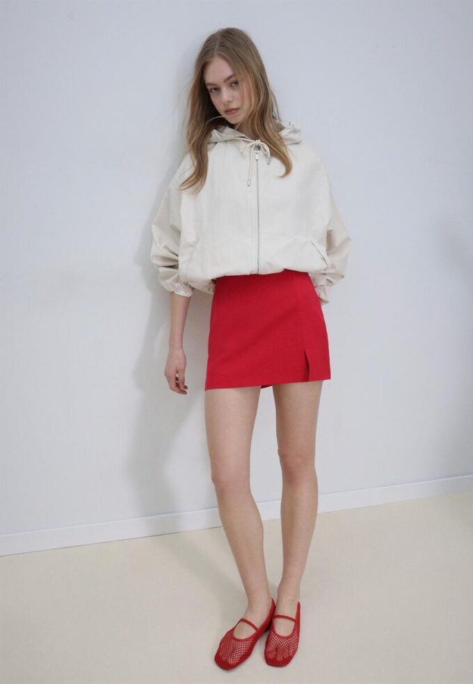Skort cu despicătură laterală Skort cu despicătură laterală