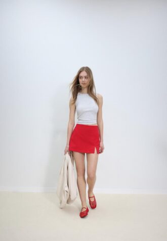 Skort cu despicătură laterală Skort cu despicătură laterală