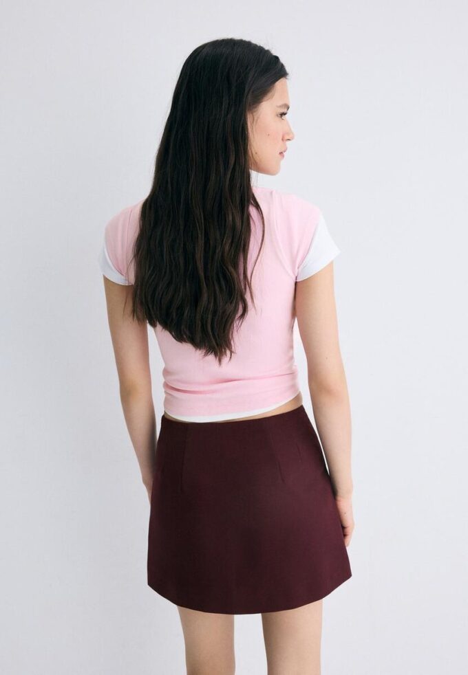 Skort cu despicătură laterală Skort cu despicătură laterală