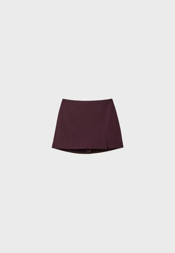Skort cu despicătură laterală Skort cu despicătură laterală