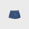 Skort din denim cu curea Skort din denim cu curea