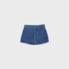 Skort din denim cu curea Skort din denim cu curea