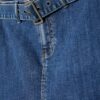 Skort din denim cu curea Skort din denim cu curea