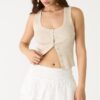 Skort fluidă cu broderie Skort fluidă cu broderie