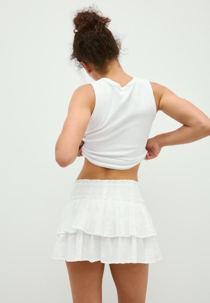 Skort fluidă cu volane Skort fluidă cu volane