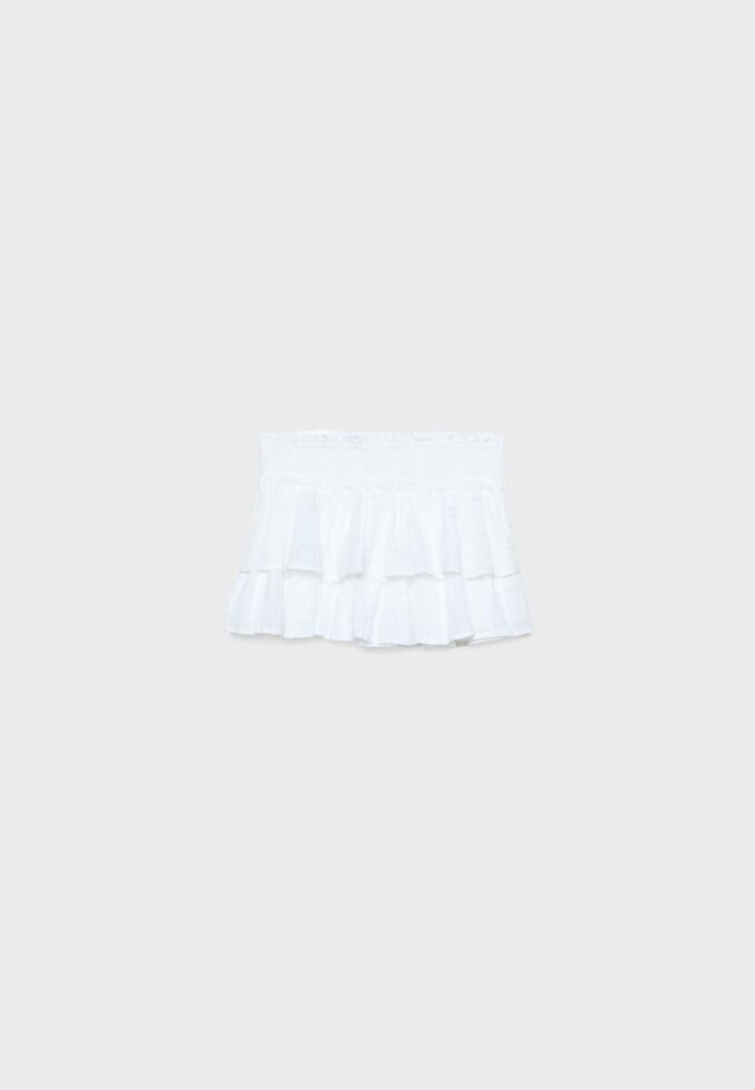 Skort fluidă cu volane Skort fluidă cu volane
