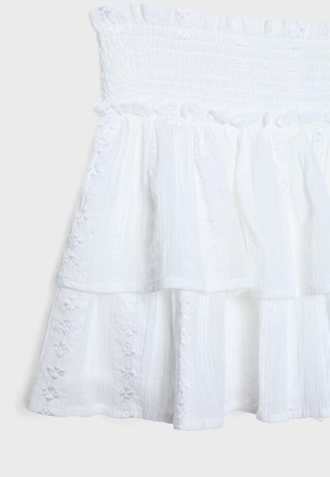 Skort fluidă cu volane Skort fluidă cu volane