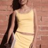 Skort mini cu bordură din dantelă Skort mini cu bordură din dantelă