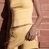 Skort mini cu bordură din dantelă Skort mini cu bordură din dantelă
