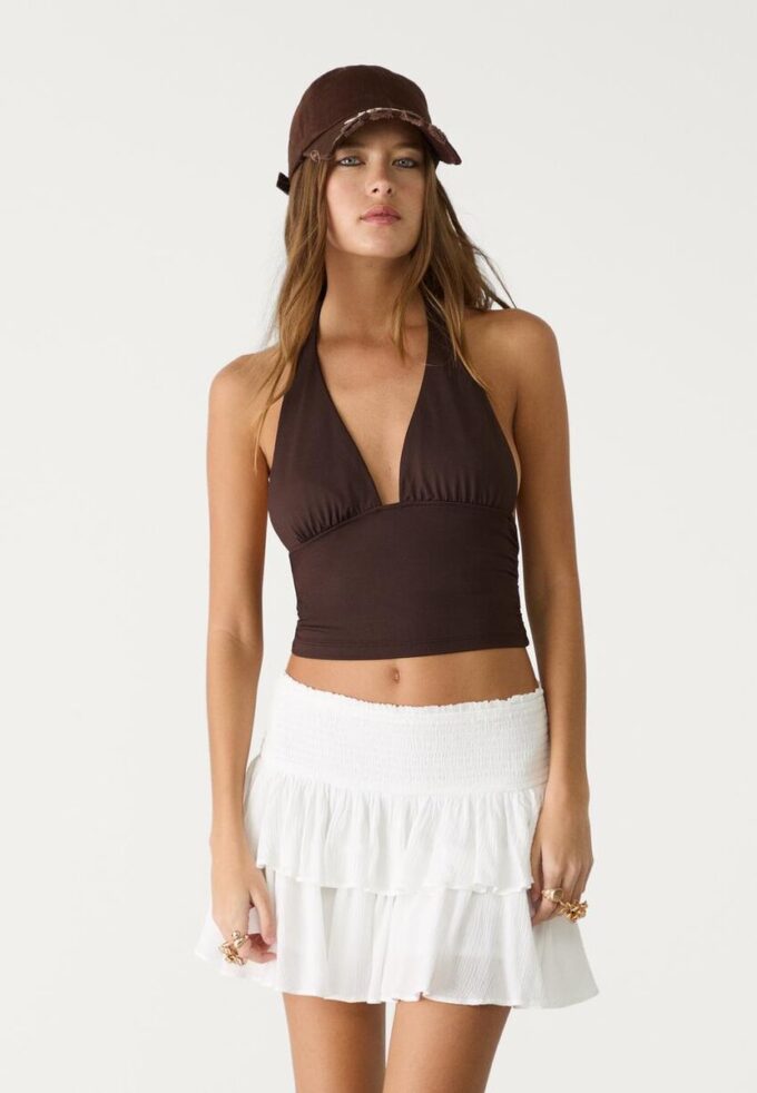 Skort mini cu volane Skort mini cu volane