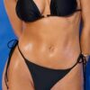 Slip de bikini brazilian din satin Slip de bikini brazilian din satin