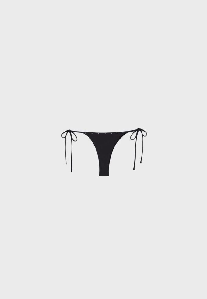 Slip de bikini cu șnururi laterale și ținte Slip de bikini cu șnururi laterale și ținte