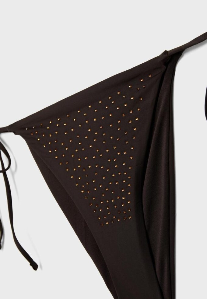 Slipuri de bikini braziliene strălucitoare Slipuri de bikini braziliene strălucitoare