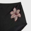 Slipuri de bikini cu flori brodate Slipuri de bikini cu flori brodate