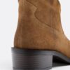 Slouchy ghete din piele de cowboy cu talpă joasă