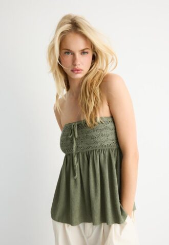 Top bandeau croșetat