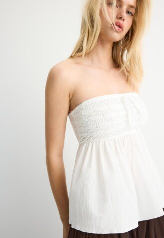Top bandeau croșetat