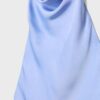 Top cu gât halter cu efect de satin Top cu gât halter cu efect de satin
