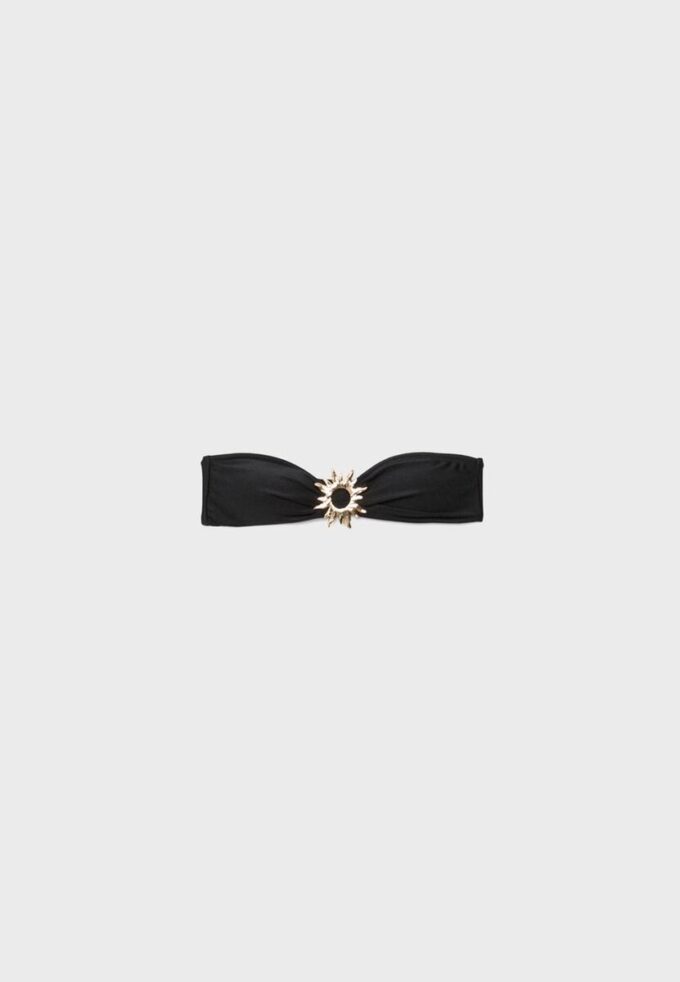 Top de bikini bandeau cu cataramă Sun Top de bikini bandeau cu cataramă Sun