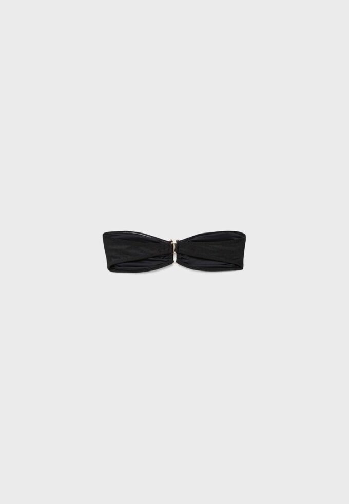 Top de bikini bandeau cu decolteu în U Top de bikini bandeau cu decolteu în U