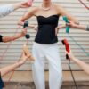 Top de bikini tip bandeau cu decolteu în formă de inimă Top de bikini tip bandeau cu decolteu în formă de inimă