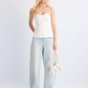 Top de bikini tip bandeau cu decolteu în formă de inimă Top de bikini tip bandeau cu decolteu în formă de inimă