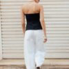 Top de bikini tip bandeau cu decolteu în formă de inimă Top de bikini tip bandeau cu decolteu în formă de inimă