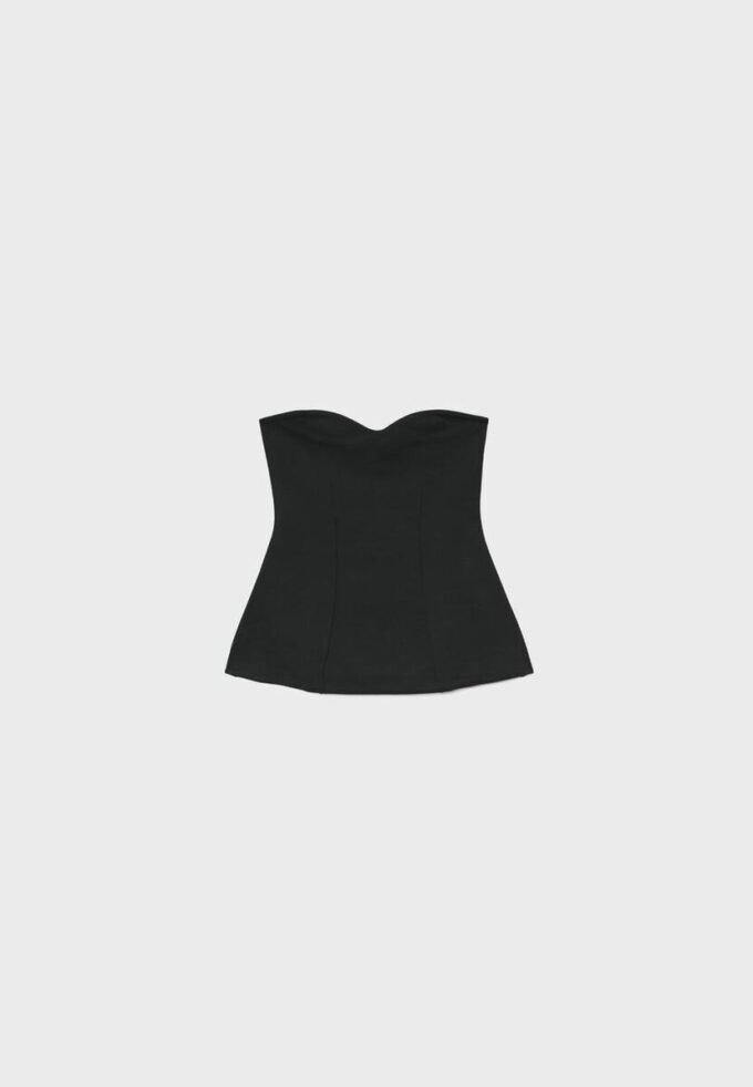 Top de bikini tip bandeau cu decolteu în formă de inimă Top de bikini tip bandeau cu decolteu în formă de inimă