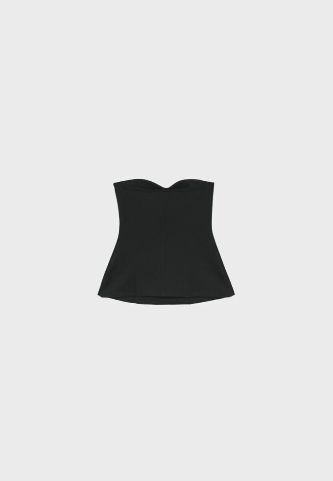 Top de bikini tip bandeau cu decolteu în formă de inimă Top de bikini tip bandeau cu decolteu în formă de inimă