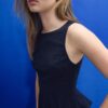 Top fără mâneci cu volane, în dungi Top fără mâneci cu volane, în dungi