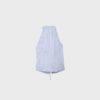 Top halter cu nod semi-șifonat în stil qipao Top halter cu nod semi-șifonat în stil qipao