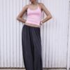 Top tricotat cu gât halter Top tricotat cu gât halter