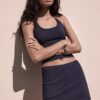Top tricotat cu gât halter Top tricotat cu gât halter