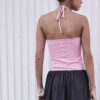 Top tricotat cu gât halter Top tricotat cu gât halter