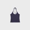 Top tricotat cu gât halter Top tricotat cu gât halter