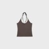 Top tricotat cu gât halter Top tricotat cu gât halter