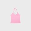 Top tricotat cu gât halter Top tricotat cu gât halter
