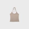 Top tricotat cu gât halter Top tricotat cu gât halter