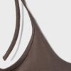 Top tricotat cu gât halter Top tricotat cu gât halter