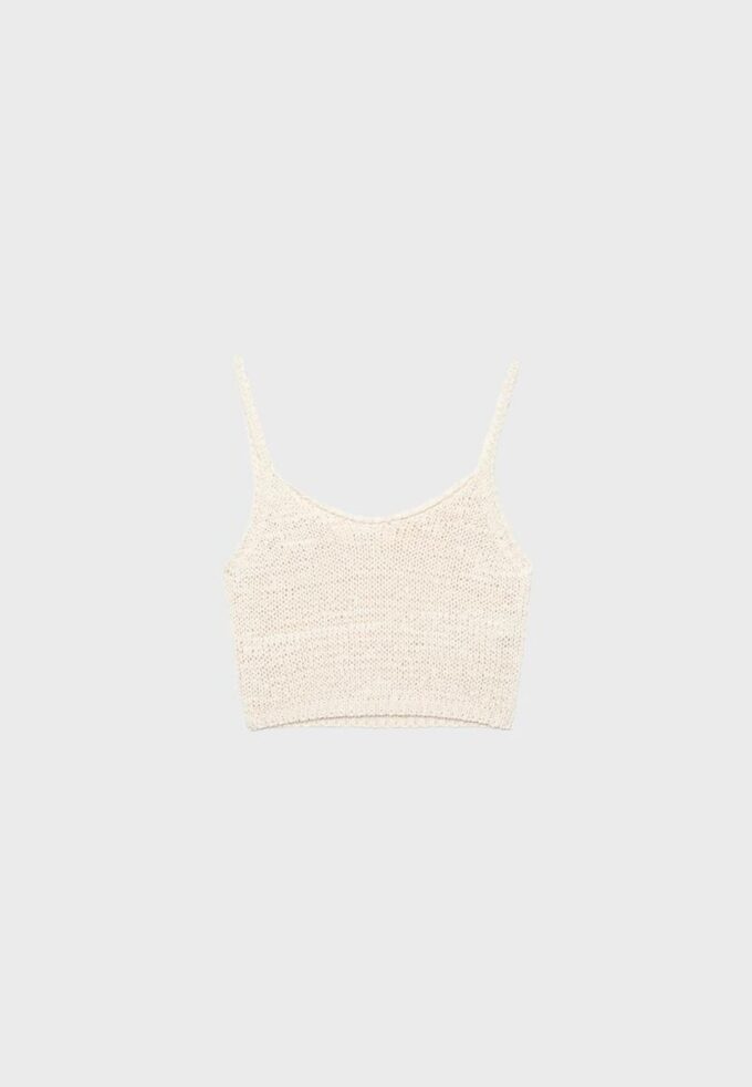 Topuri din tricot cu bretele
