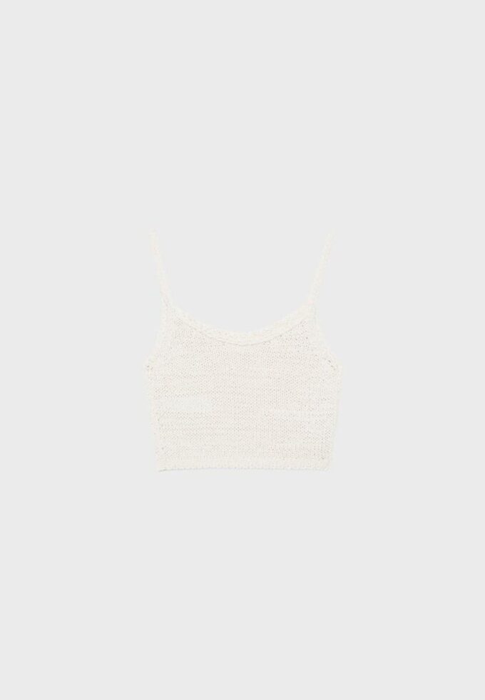 Topuri din tricot cu bretele