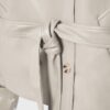 Trench cu guler înalt, aspect piele Trench cu guler înalt, aspect piele