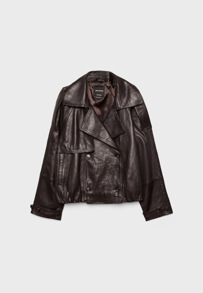 Trench Oversize 100% piele Trench Oversize 100% piele