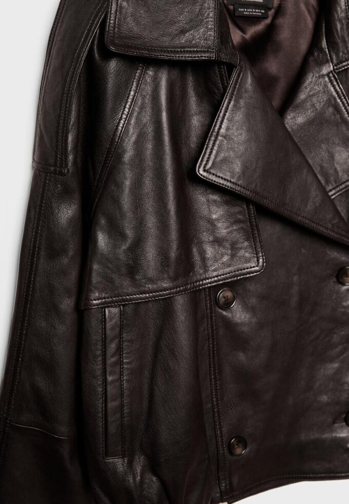 Trench Oversize 100% piele Trench Oversize 100% piele