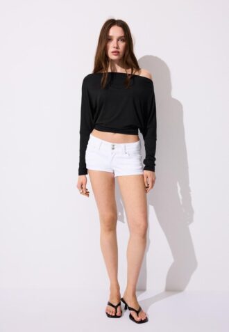 Tricou asimetric din modal Tricou asimetric din modal