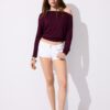 Tricou asimetric din modal Tricou asimetric din modal