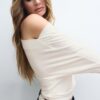 Tricou asimetric din modal Tricou asimetric din modal