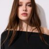 Tricou asimetric din modal Tricou asimetric din modal